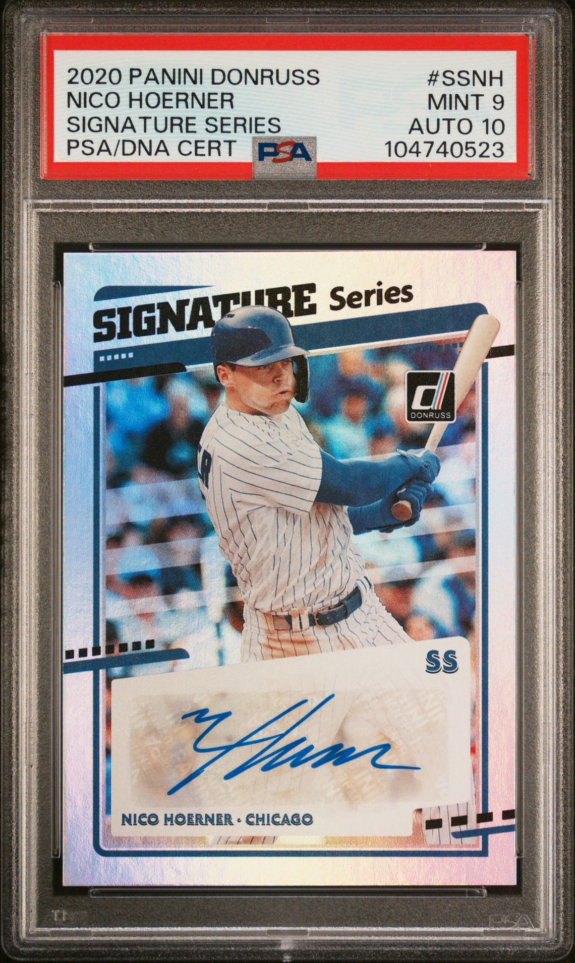 2020 Panini PANINI DONRUSS SIGNATURE SERIES #SSNH Nico Hoerner front