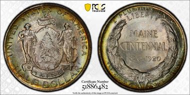 1920 50C Maine MS66