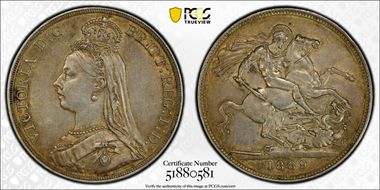 1889 Crown S-3921 AU53