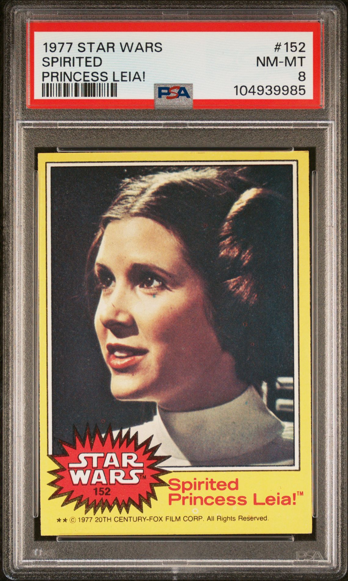 1977 Star Wars STAR WARS PRINCESS LEIA! #152 Spirited front