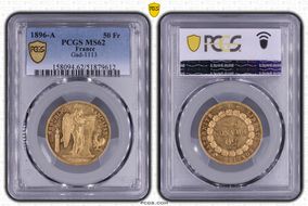 1896-A 50 Fr Gad-1113 MS62
