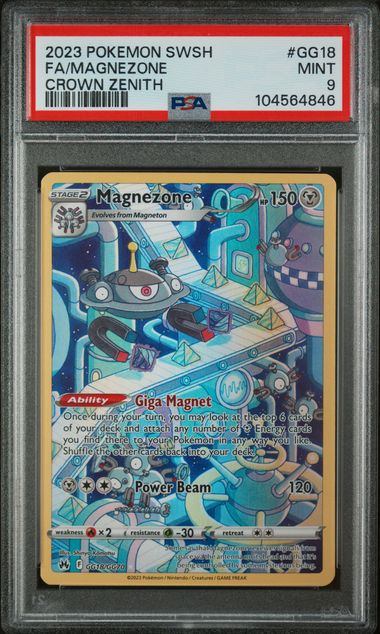 2023 Pokemon Crown Zenith Full Art #GG18 Magnezone front