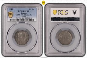 1941 P1 Fr GEM-100.2 Essai Zn SP63