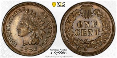 1886 1C Type 1 MS65BN