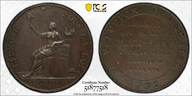 1792 2 Sol Maz-157 MS63BN