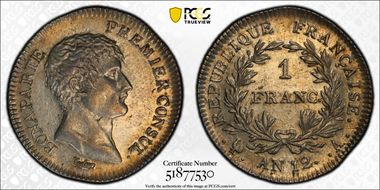 AN 12-A (1803) 1 Fr Gad-442 Consul AU55