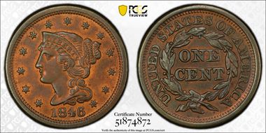 1846 1C Medium Date N1BN