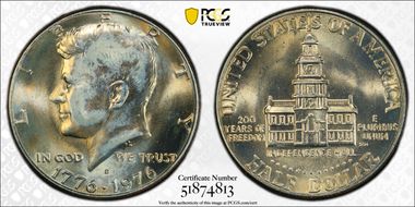 1976-D 50C Clad MS64