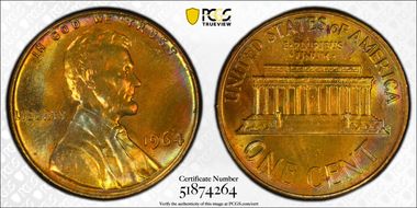 1964 1C MS64RB
