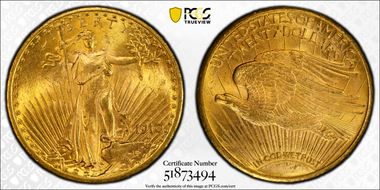 1910-S $20 MS64