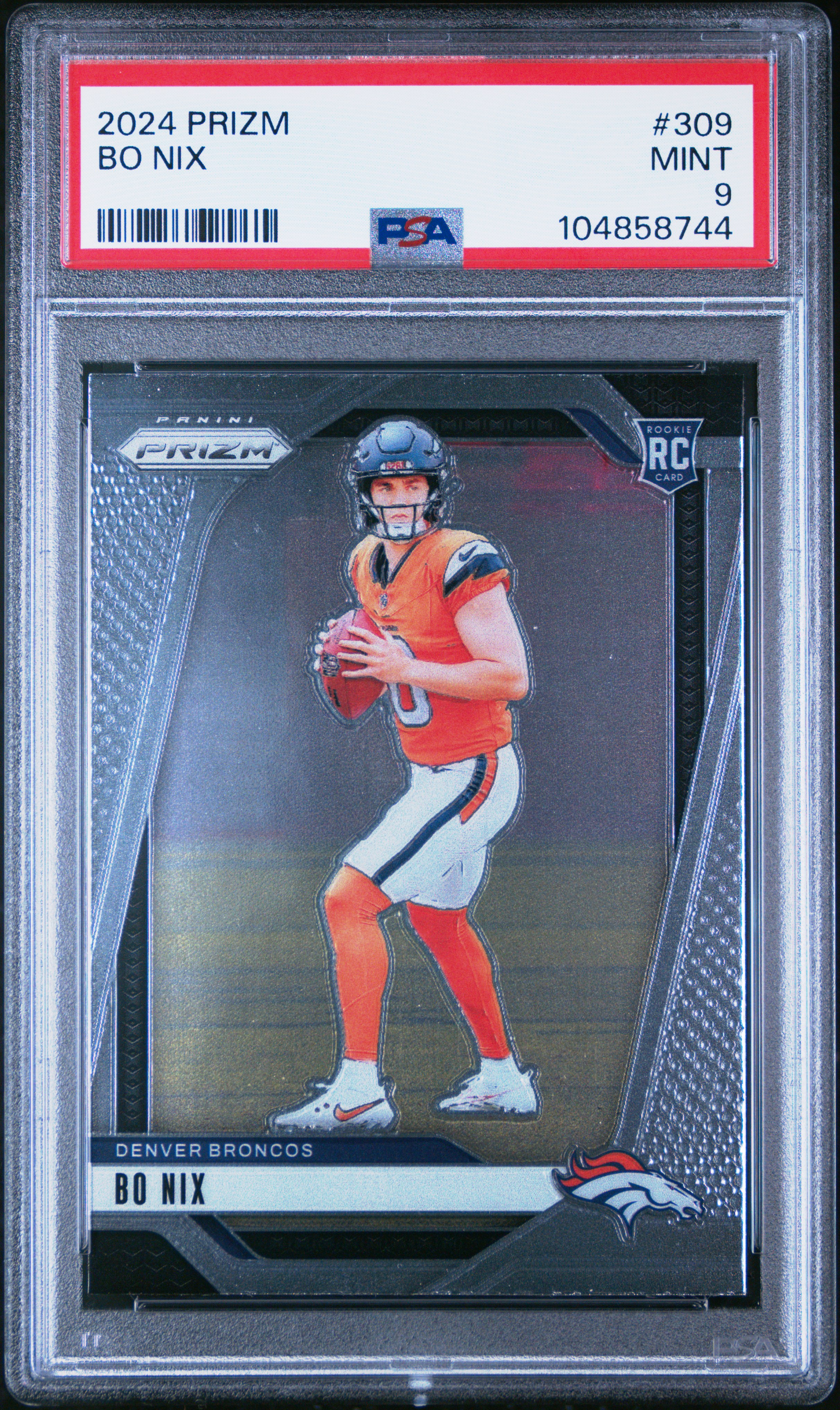 2024 Panini Prizm Bo Nix #309 Mint 9 front