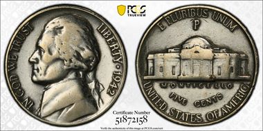 1942-P 5C Silver N1