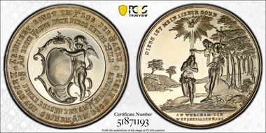 (19th C.) Medal Hauser-5128 Goppel-1127 Ag MS65