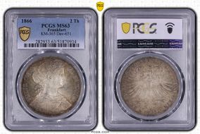 1866 2 Th D-651 KM-365 MS63