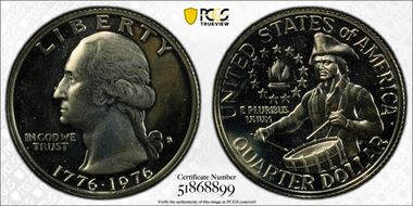 1976-S 25C Silver PR65