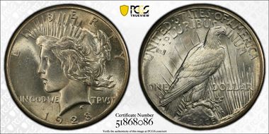 1928 $1 MS64