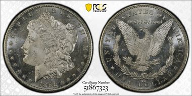 1892-CC $1 MS64DMPL