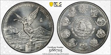 2001-Mo Onza Libertad Ag MS66