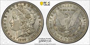 1889-O $1 AU50