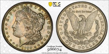1899-S $1 AU58