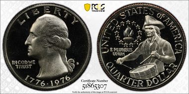 1976-S 25C Clad PR69DCAM
