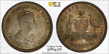 1910 Florin MS64