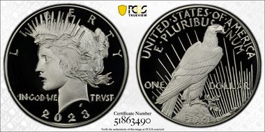 2023-S $1 Peace Dollar PR69DCAM