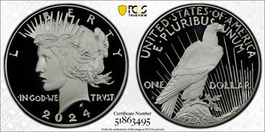 2024-S $1 Peace Dollar PR70DCAM