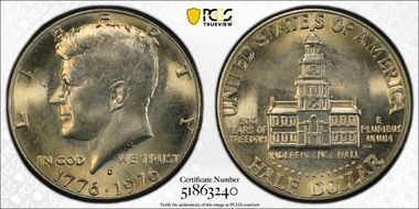 1976-D 50C Clad MS64