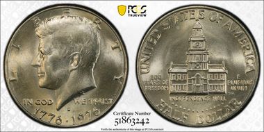 1976-D 50C Clad MS66