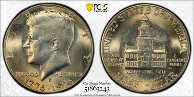 1976-D 50C Clad MS63