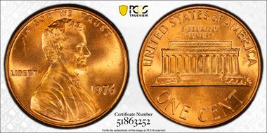 1976 1C MS65RD