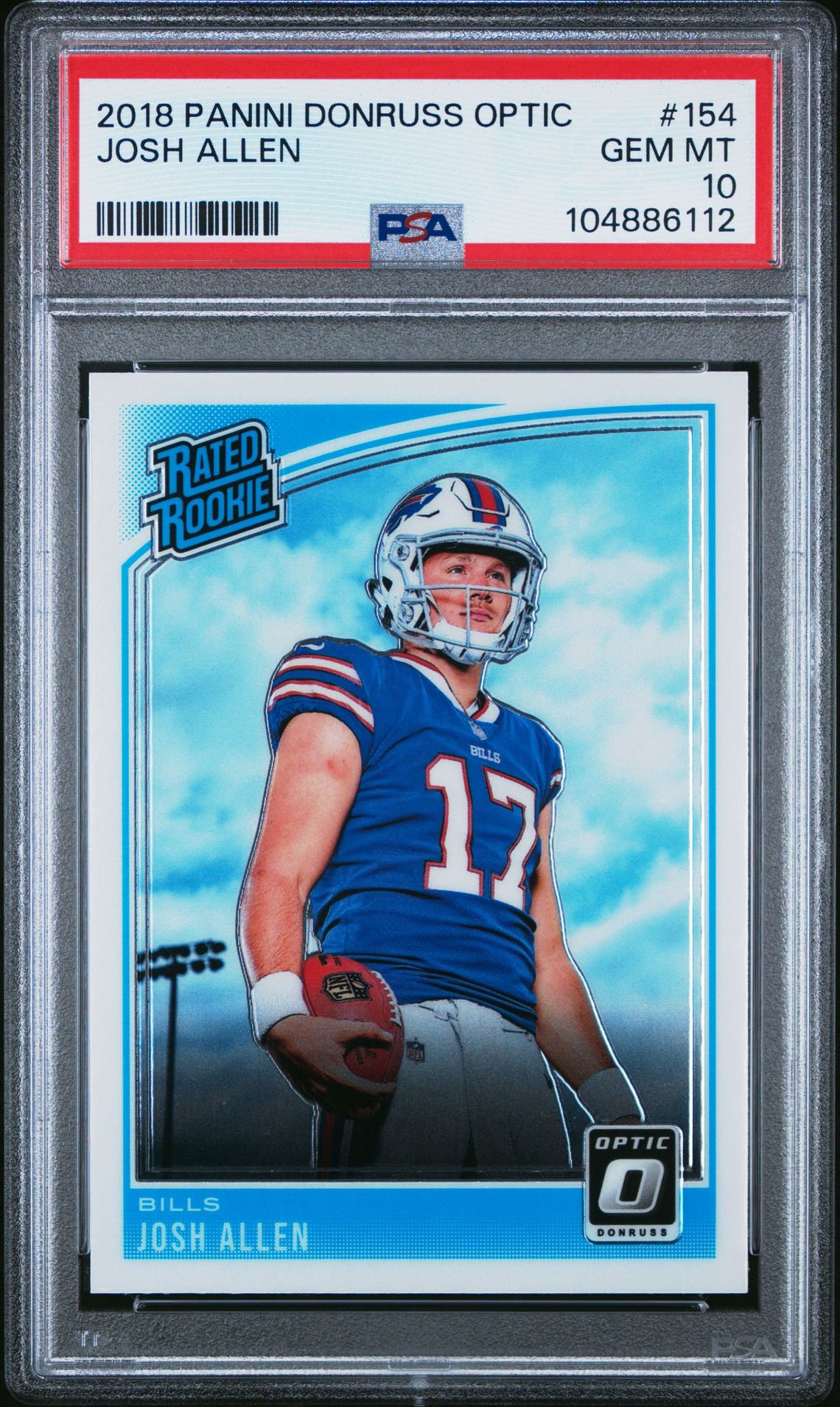 2018 Panini PANINI DONRUSS OPTIC Rated Rookie #154 Josh Allen front