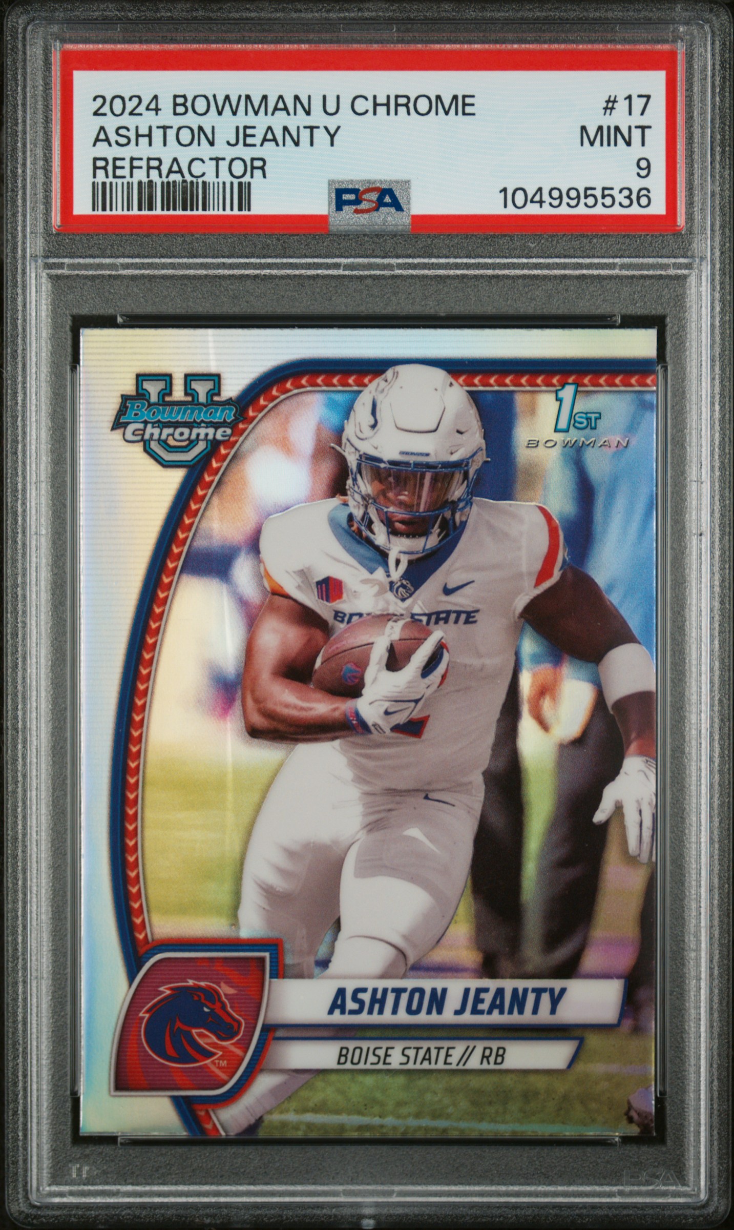 2024 Bowman University Chrome Ashton Jeanty #17 (Refractor) Mint 9 front