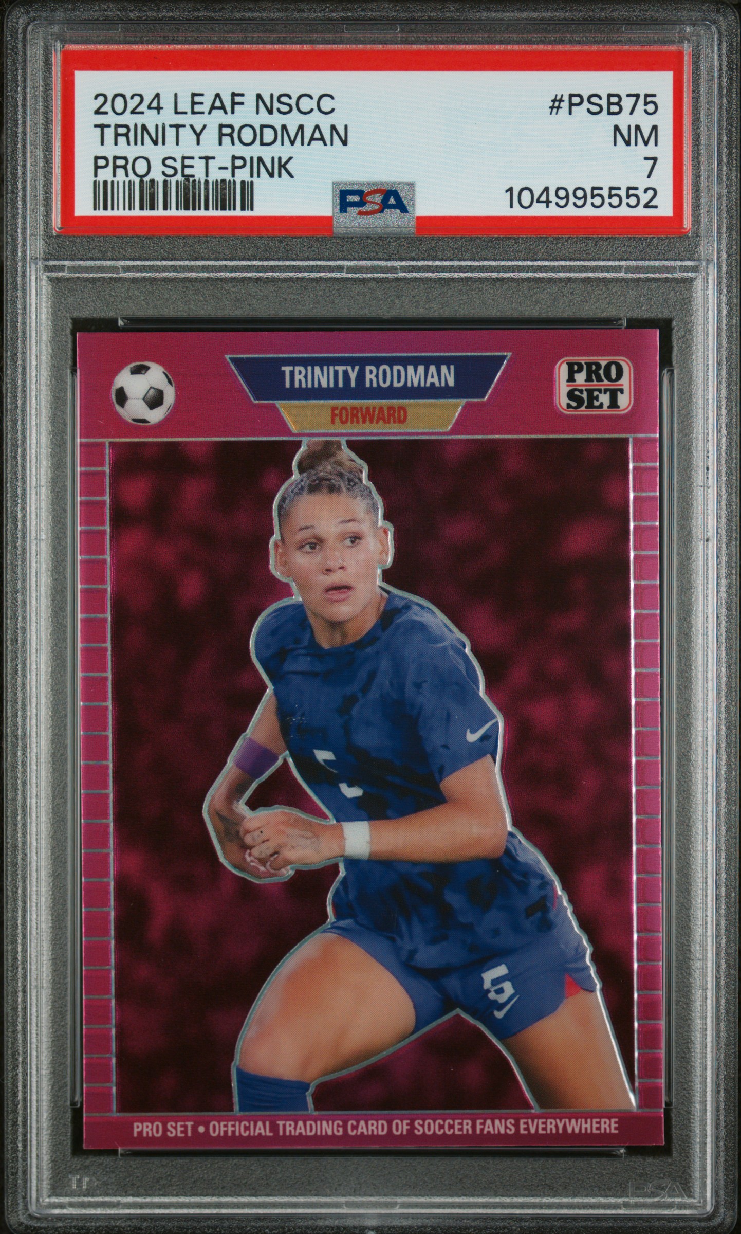 2024 Leaf National Sports Collectors Convention Pro Set Trinity Rodman #Psb75 (Pro Set-Pink) Nm 7 front