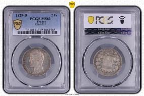 1829-D 2 Fr Gad-516 MS63