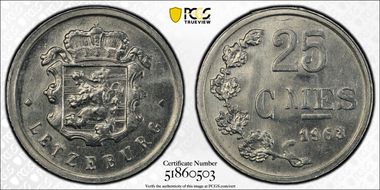 1963 25C Coin Alignment MS65