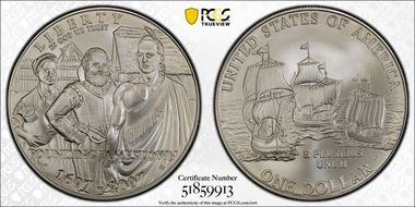 2007-P $1 Jamestown MS70