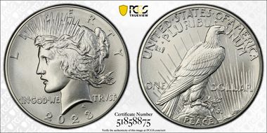 2023 $1 Peace Dollar MS70