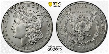 2023 $1 Morgan Dollar MS70
