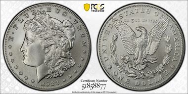 2023 $1 Morgan Dollar MS70