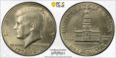 1976-D 50C Clad MS64