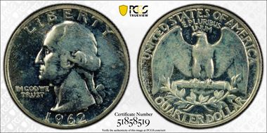 1962 25C PR63
