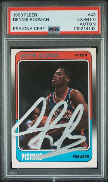 1988 Fleer Dennis Rodman #43 Ex-Mt 6 front