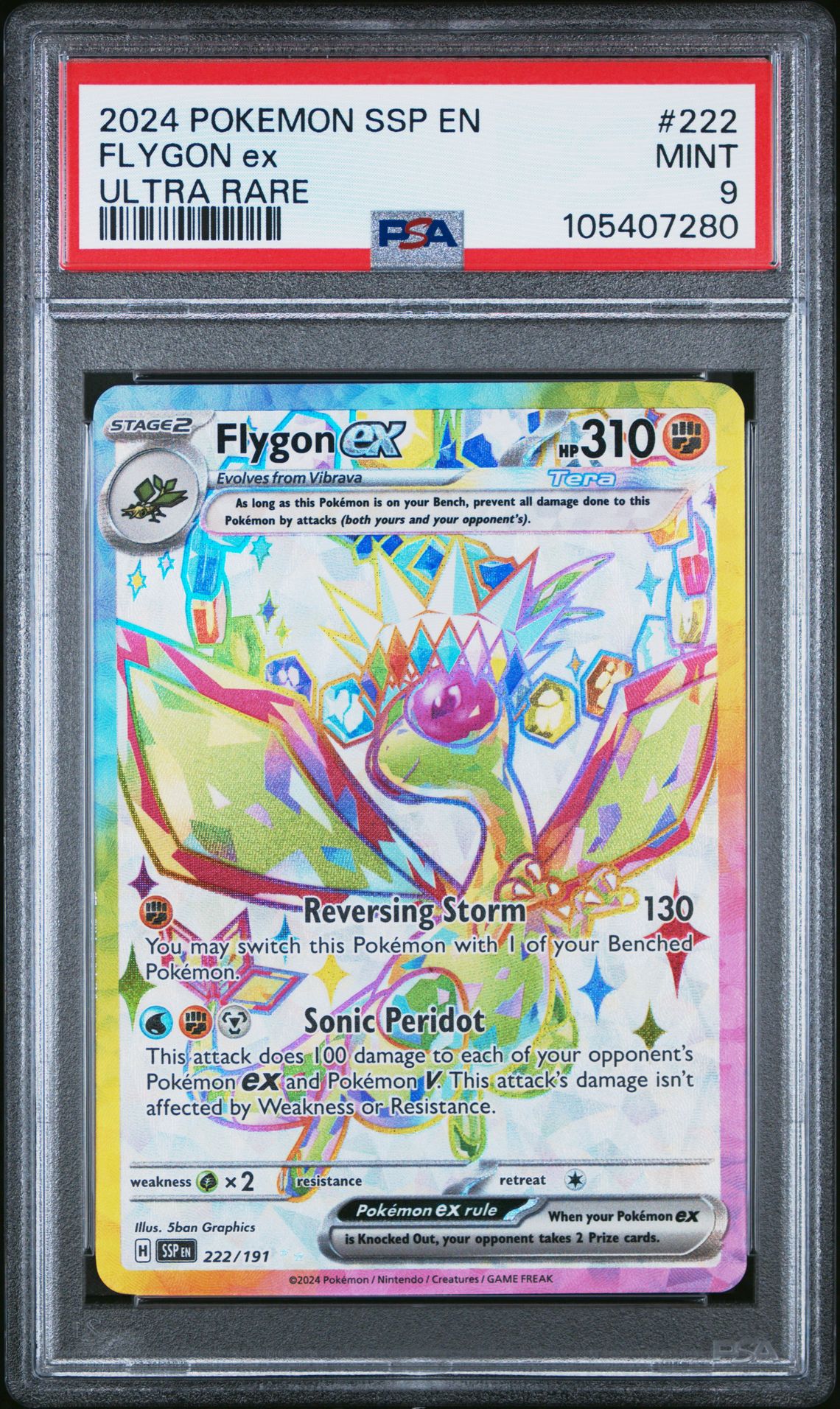 2024 Pokemon POKEMON SSP EN-SURGING SPARKS #222 Flygon Ex front