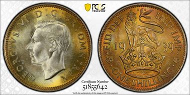 1939 Shil S-4082 English Rev MS65