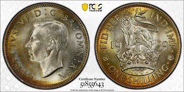 1939 Shil S-4082 English Rev MS64