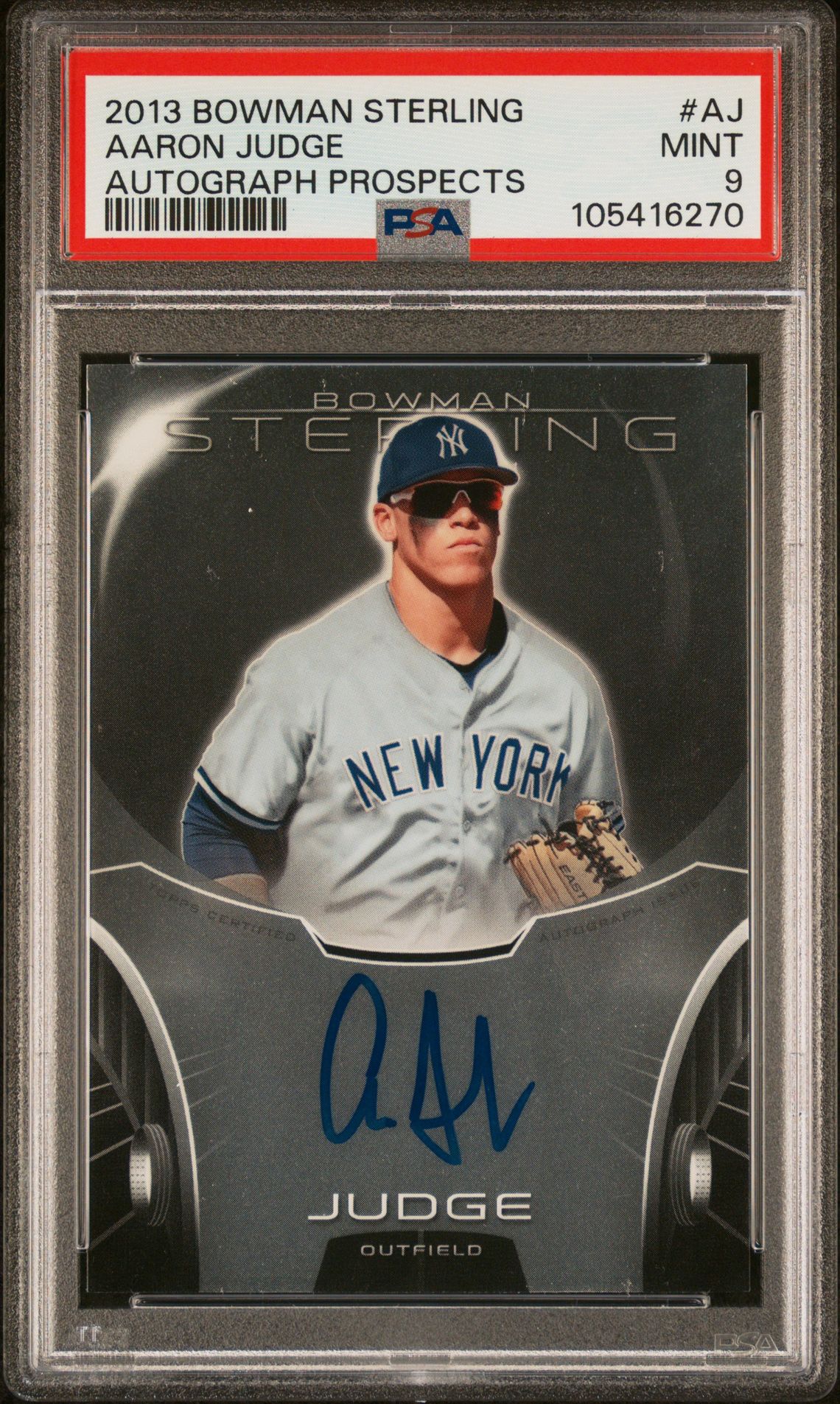 2013 Bowman BOWMAN STERLING AUTOGRAPH PROSPECTS #AJ Aaron Judge front