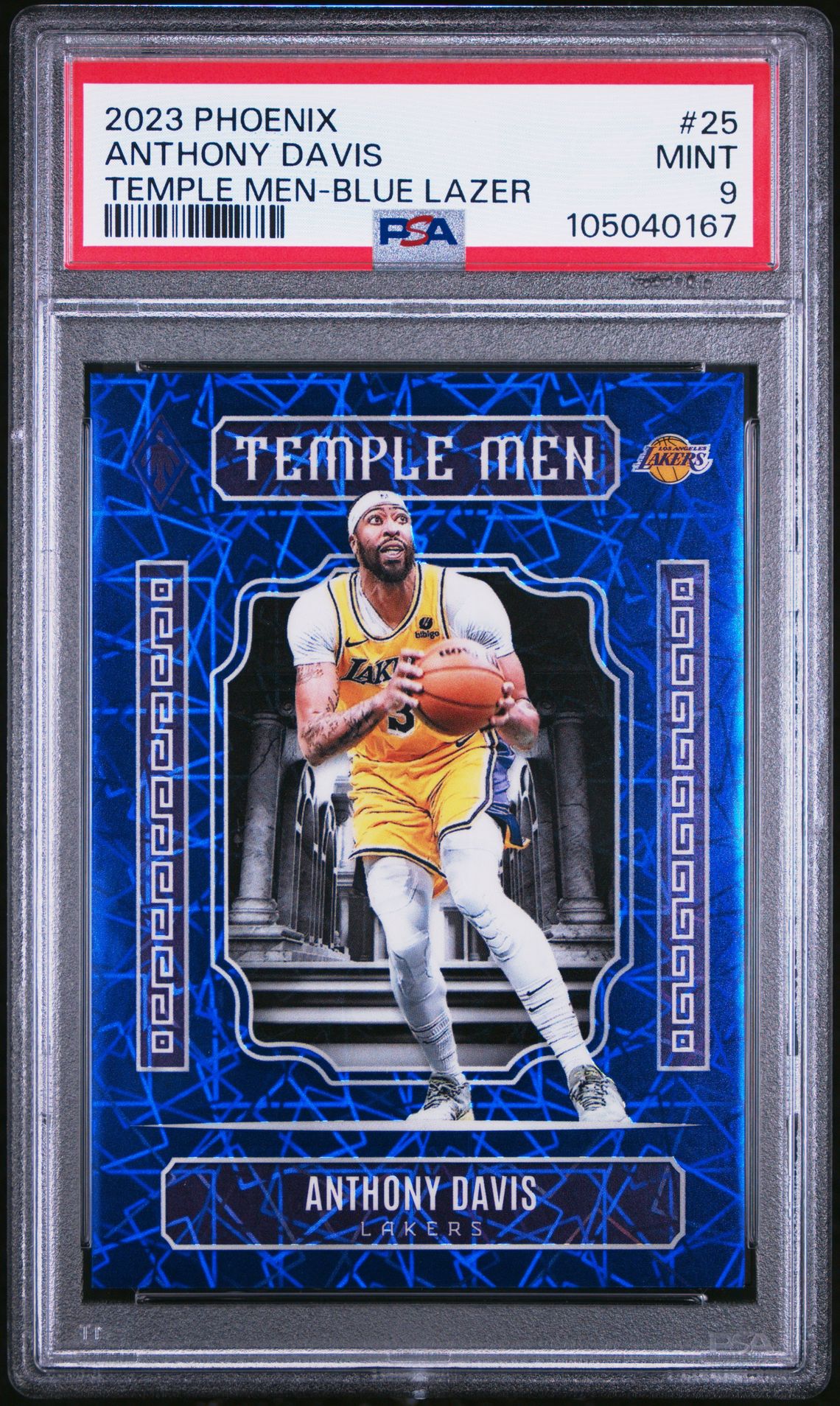 2023 Panini PANINI PHOENIX TEMPLE MEN BLUE LAZER #25 Anthony Davis front