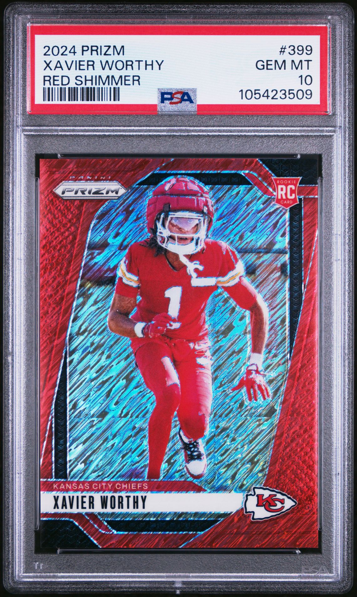2024 Panini PANINI PRIZM SILVER PRIZM #399 Xavier Worthy front